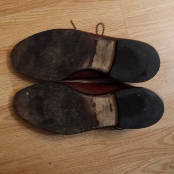 Allen Edmonds Delray Split-Toe Blucher Dress Shoes Size 11 Brown - Picture 3 of 5